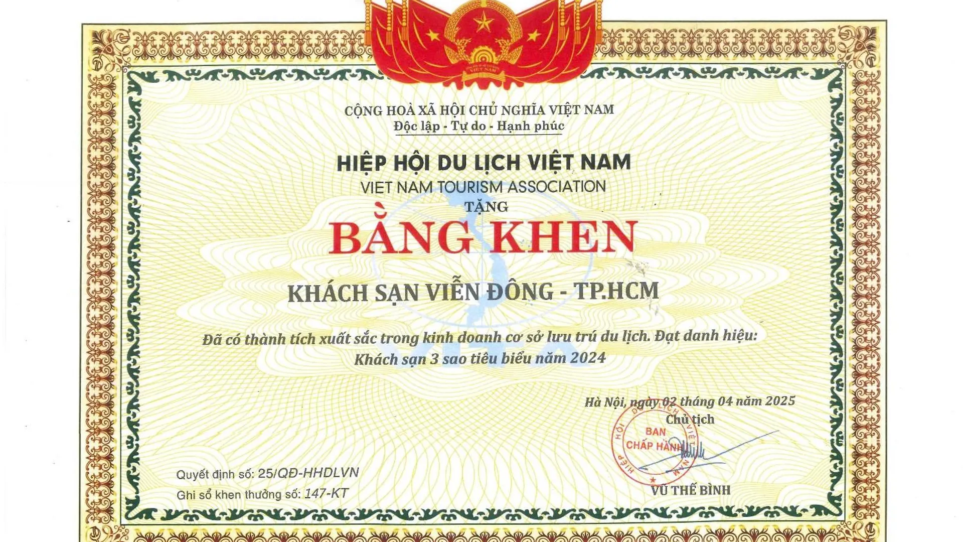 Vien Dong Hotel - Near Bui Vien Walking Street Ho Chi Minh City
